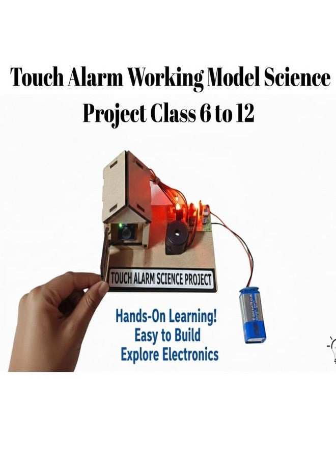 ESPtronics نموذج عملي لجهاز إنذار باب يعمل باللمس ضد السرقة من إي إس بترونيكس مع جرس تنبيه، مشروع علمي في الفيزياء الإلكترونية لطلاب الصفوف من السادس إلى الثاني عشر، مجموعة تجارب تعليمية في مجالات العلوم والتكنولوجيا والهندسة والرياضيات (STEM) لطلاب المدارس والجامعات - Image 5